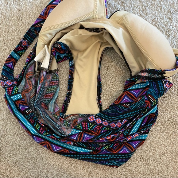 Miraclesuit multicolor pattern one piece swimsuit size 10 - Picture 6 of 7